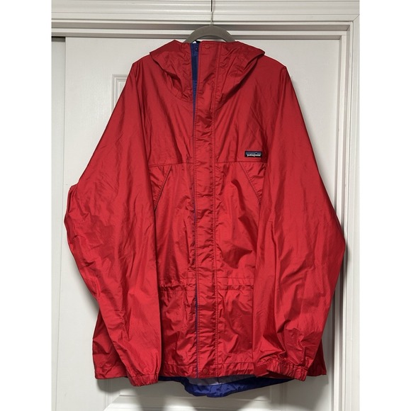 Patagonia Men's vtg Primo Solid Red Polyester‎ Ski Snowboard Shell Jacket XXL
